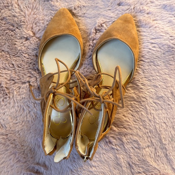 Jessica Simpson Tie Up Flats Sandals - Picture 5 of 5